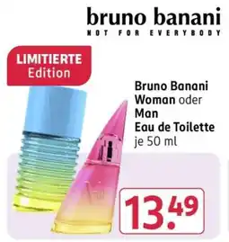 Rossmann Bruno Banani Woman oder Man Eau de Toilette je 50 ml Angebot