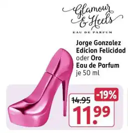Rossmann Jorge Gonzalez Edicion Felicidad oder Oro Eau de Parfum je 50 ml Angebot