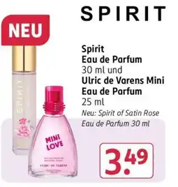 Rossmann Spirit Eau de Parfum 30 ml und Ulric de Varens Mini Eau de Parfum 25 ml Angebot