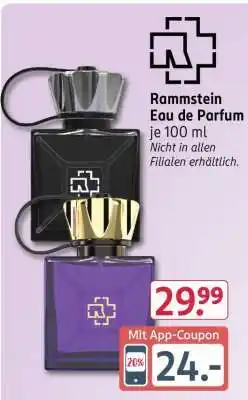 Rossmann Rammstein Eau de Parfum Angebot