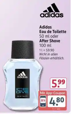 Rossmann Adidas Eau de Toilette Angebot