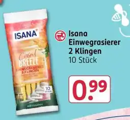 Rossmann Isana Einwegrasierer 2 Klingen Angebot
