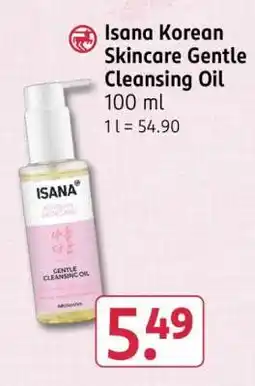 Rossmann Isana Korean Skincare Gentle Cleansing Oil Angebot