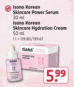 Rossmann Isana Korean Skincare Power Serum Angebot
