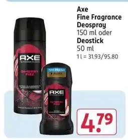 Rossmann Axe Fine Fragrance Deospray Angebot