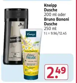 Rossmann Kneipp Dusche 200 ml oder Bruno Banani Dusche 250 ml Angebot