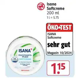 Rossmann ISANA Softcreme Angebot