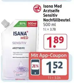 Rossmann ISANA MED Arztseife Sensitiv Nachfüllbeutel Angebot