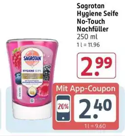 Rossmann Sagrotan Hygiene Seife No-Touch Nachfüller Angebot