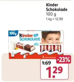 Rossmann kinder Schokolade Angebot