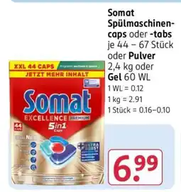 Rossmann Somat Spülmaschinen-caps oder -tabs Angebot