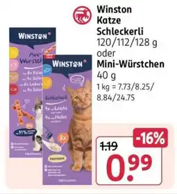 Rossmann Winston Katze Schleckerli Angebot