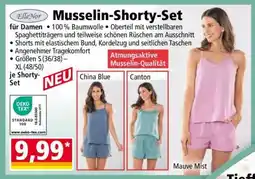 Norma Musselin-Shorty-Set Angebot
