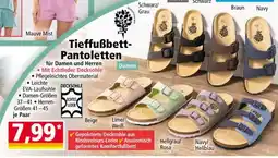 Norma Tieffußbett- Pantoletten Angebot