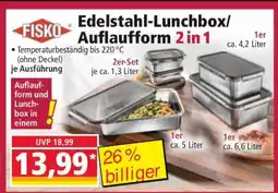 Norma Edelstahl-Lunchbox/Auflaufform 2 in 1 Angebot