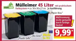 Norma Mülleimer 45 Liter Angebot
