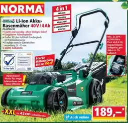 Norma Li-Ion Akku-Rasenmäher 40V/4Ah Angebot