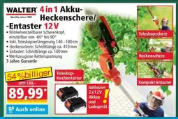 Norma 4 in 1 Akku-Heckenschere/-Entaster 12V Angebot