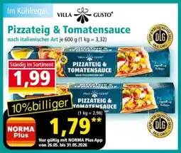 Norma Pizzateig & Tomatensauce Angebot