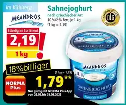Norma Sahnejoghurt Angebot