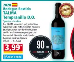 Norma Bodegas Bastida TALMA Tempranillo D.O Angebot