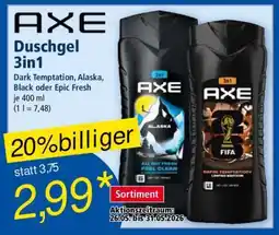Norma AXE Duschgel 3in1 Angebot