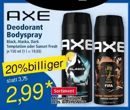 Norma Axe Deodorant Bodyspray Angebot