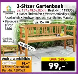 Norma 3-Sitzer Gartenbank Angebot