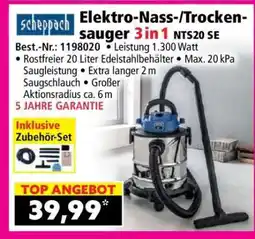 Norma Elektro-Nass-/Trockensauger 3 in 1 NTS20 SE Angebot