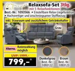 Norma Relaxsofa-Set 3tlg Angebot