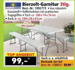 Norma Bierzelt-Garnitur 3tlg Angebot