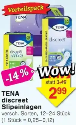 Jawoll TENA discreet Slipeinlagen Angebot