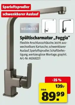 Hagebau Wellwater Spültischarmatur Foggia Angebot