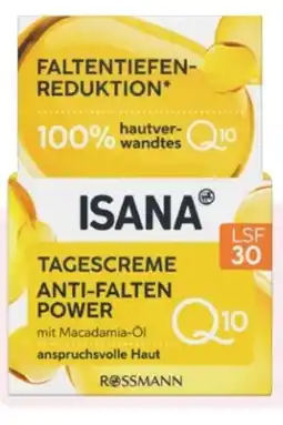 Rossmann Isana Q10 Anti-Falten Tagescreme Angebot