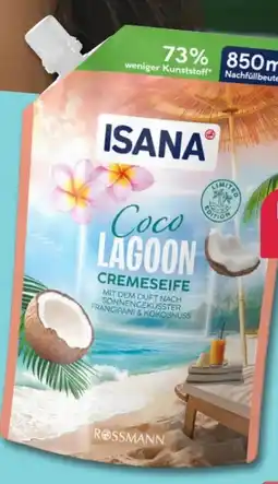 Rossmann Isana Seife im Nachfüllbeutel Angebot