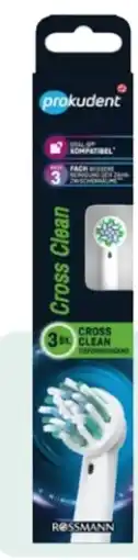 Rossmann Prokudent Aufsteckzahnbürste Cross Clean Angebot