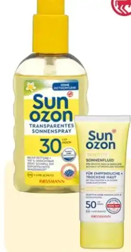 Rossmann Sunozon Sonnenfluid Clear Skin Sensitive LSF 50 Angebot