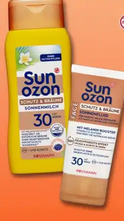 Rossmann Sunozon Sonnenfluid Schutz-Bräune LSF 30 Angebot