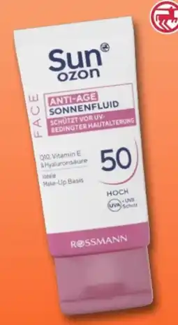 Rossmann Sunozon Sonnenfluid Anti-Age LSF 50 Angebot