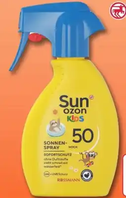 Rossmann Sunozon Kids Sonnenspray LSF 50 Angebot