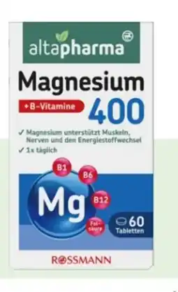 Rossmann Altapharma Magnesium 400 Angebot