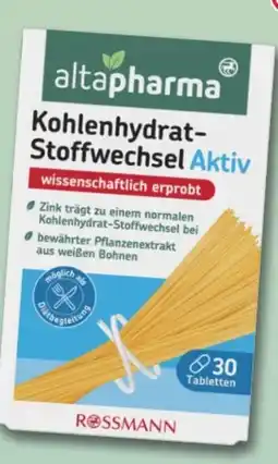 Rossmann Altapharma Kohlenhydrat-Stoffwechsel Aktiv Angebot