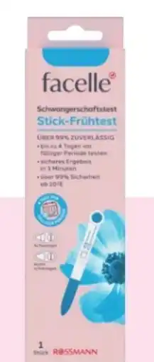 Rossmann Facelle Schwangerschaftstest Stick Frühtest Angebot