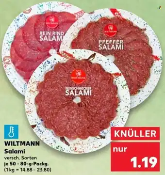 Kaufland WILTMANN Salami Angebot
