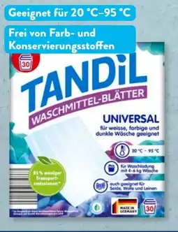 Aldi Süd Tandil Waschmittel-Blätter Angebot