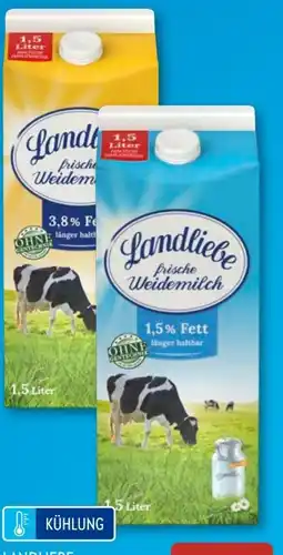 Aldi Süd Landliebe frische Weidemilch XXL Angebot