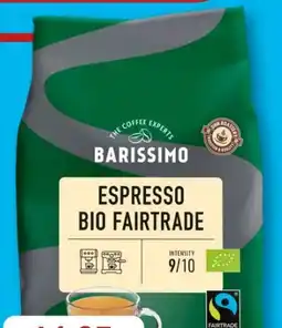 Aldi Süd Barissimo Bio-Fairtrade Espresso Angebot