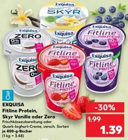 Kaufland EXQUISA Fitline Protein, Skyr Vanille oder Zero Angebot