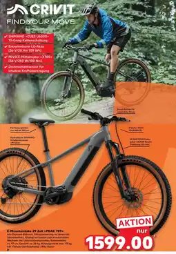 Kaufland CRIVIT E-Mountainbike 29 Zoll PEAK 709 Angebot