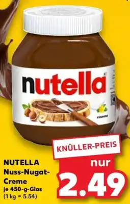 Kaufland NUTELLA Nuss-Nugat Creme Angebot